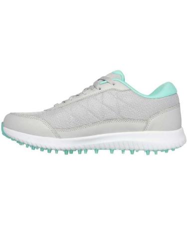 Skechers Women's Max Fairway 4 Spikeless Golf Shoe - Grey/Turquoise 40 EU | International Shipping Available - Buy Online on GoSupps.com