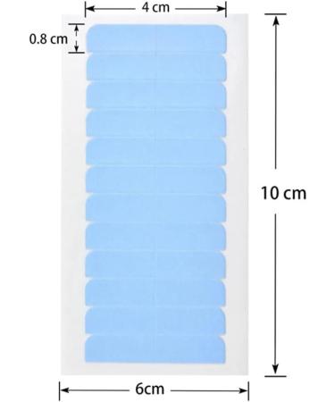 Decqerbe Blue Double Sided Wig Tape Hair Tape for Toupee Adhesive Tape for Lace Front Ultra-Hold Wig Glue Mini Tabs Tape Easy Install - Buy Online on GoSupps.com