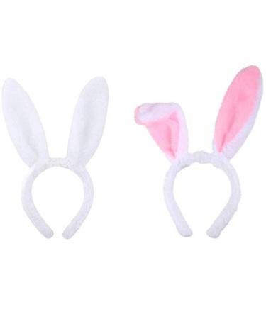 BJ-SHOP Bunny Ears Rabbit Headband Plush for Easter Costume Party Decoration