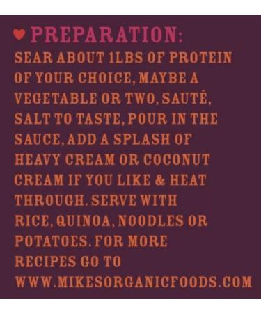MIKE'S Organic Tikka Masala Sauce - Vegan, Dairy-Free, 6 Pack | Authentic Sri Lankan Curry - Buy Online on GoSupps.com