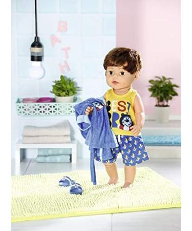 Buy Zapf Creation Baby Born Bath Deluxe Bathrobe Set - Blue Doll Clothing 43 cm | International Shipping Available - Buy Online on GoSupps.com