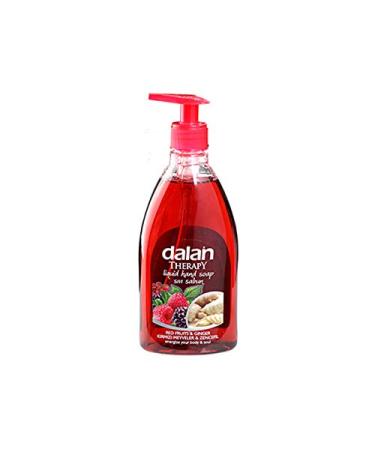 Dalan Dalan Therapy Set of 6 Liquid Hand Soap Bottles - Red Berries and Ginger - 400 ml