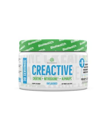 CreActive Creatine HCL + Nootropic + Nitric Oxide - Supports Muscle Performance Cellular Energy Production & Cognitive Function (Strawberry Twist)