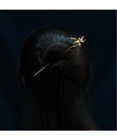 HangErFeng Silver Hairpin Han fu Accessories Hair Stick 602 Gold OneSize - Buy Online on GoSupps.com