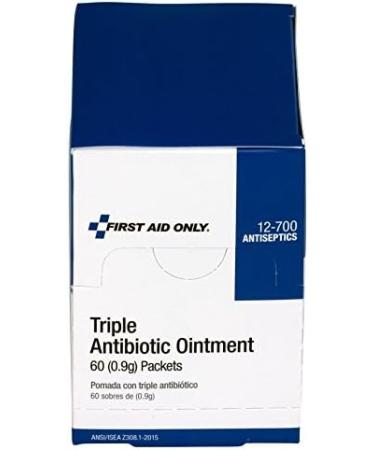 First Aid Only Triple Antibiotic Ointment Packets - 60 Count - Buy Online on GoSupps.com