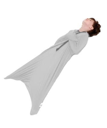 ZYUBOESO Special Supplies Sensory Body Sock Full Body Wrap to Relieve Stress Stretchy Breathable Cozy Sack for Children with Processing Disorderthe (Color : Silver grey Size : XL/X-Large) XL/X-Large Silver Grey