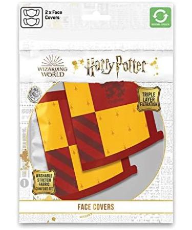 Empire Poster Harry Potter Gryffindor Makeshift Mask - Adult Mouth & Nose Protection (2 Pieces) | International Shipping - Buy Online on GoSupps.com