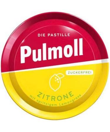 10 x Pulmoll Lemon Sugar-free throat lozenges with menthol lemon flavour and vitamin C. Sweetened with Stevia* (10 x 50g)
