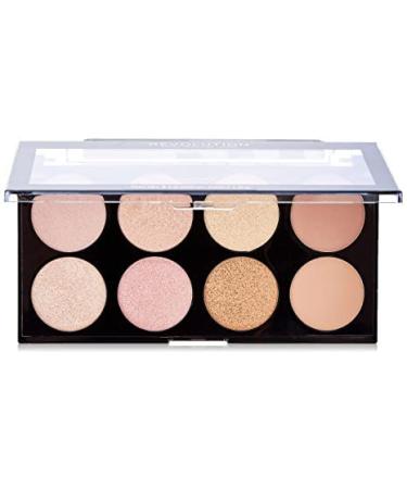 Makeup Revolution Ultra Blush Contour Palette - Golden Sugar | 8 Pigment-Rich Vegan Shades - Buy Online on GoSupps.com
