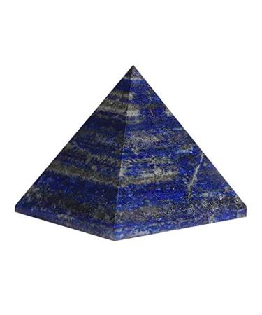 60mm-70mm Natural Lapis Lazuli Quartz Stone Carved Crystal Pyramid for Decoration 1pc Obelisk