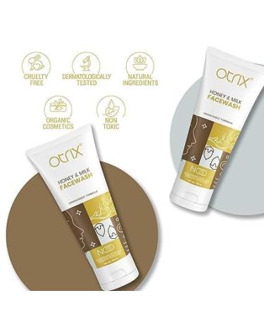 Honey and Milk Face Wash | Deep Cleansing & Moisturizing | Gentle Natural Formula for All Skin Types | Unisex 100ml - Buy Online on GoSupps.com