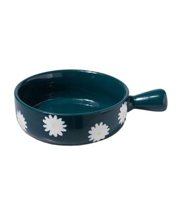 Dishes Ceramic Handle Bowl Fruit Salad Breakfast Bowl Instant Noodle Dishes Creative Cute Baking Household Kitchen Tableware (Color : J) (E)