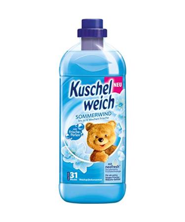 Pack of 6 Kuschelweich fabric softener 1000ml summer wind (6 * 1000ml)
