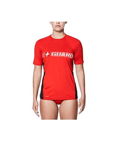 Nike Guard Performance Short Sleeve Hydroguard Female Large University Red