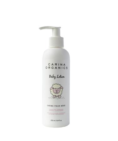 Carina Organics Extra Gentle Baby Lotion Organic & Natural for Sensitive Skin Whole Body 8 fl oz