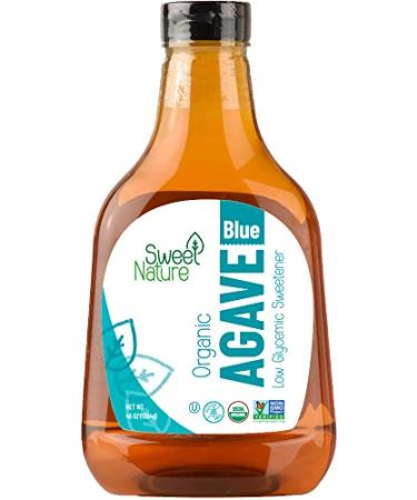 Organic Non-GMO Blue Agave Nectar Sweetener - 46oz | Low Glycemic Sweet Nature - Buy Online on GoSupps.com