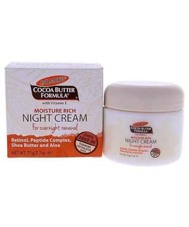P.al_me_r Cocoa Butter Formula Moisture Rich Facial Night Cream - 75g | Hydrating & Nourishing Skincare - Buy Online Ships Internationally - Buy Online on GoSupps.com