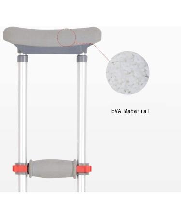 GagalU Crutches for Adults Underarm Crutches for Adjustable Durable Thicken Aluminum Alloy Underarm Axilla Crutches Mobility Aid in Home Hospital Outdoor Adjustable Walking St - Buy Online on GoSupps.com