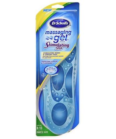 Dr Scholl's Massaging Gel Stimulating Step Insoles  Men sizes 8-13