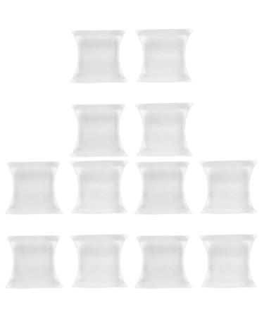 FRCOLOR Silicone Gel 6 pairs for Silicone Polish Hammer Feet Women Gel Spacer Men Pedicure Dividers Size X Separators Valgus Cm Tool Guards Relief Separator Bunion Stretchers Straighten Thumb 3x2 8cmx3pcs Whitex3pcs