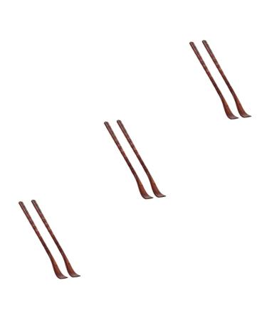 Beavorty 6 Stk scratching post made of wood massage device for adult men's tools Neck-shoulder massage clerk Klauen-Handmassaggerat back scratch rash bamboo itching man brett