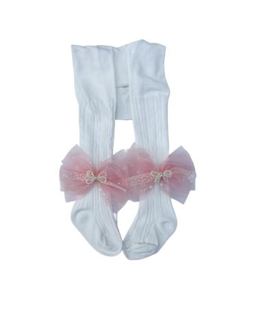 FEIFEI'S BOW Toddlers Baby Girls Kids Lace Tutu Flower Bows Elsa Party Costume cotton Tights Newborn Toddler Infant 1-6 Years Set02 2-4 Years