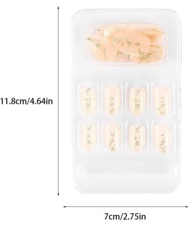 dijiusidy False Nail Fashionable Various Shapes Fingernail Full Coverage Strong Viscosity Adjustable Paster for Manicure Art 30 F741 30 1 count (Pack of 1) - Buy Online on GoSupps.com