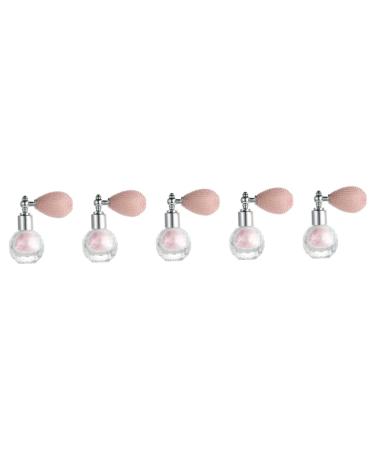 FRCOLOR 5pcs High Gloss Dusting Nails Glitter Powder Spray Powder Spray Glitter Make up Loose Powder Miss 7.5x7cmx5pcs Pinkx5pcs
