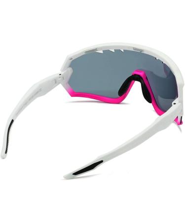 Shop Phieres Sharkbiteph Origin Unisex Sports Glasses - Eco-Friendly TPU Frame Polarized UV400 Protection Extended Ventilation - MTT WHT Pink/Gold - Buy Online on GoSupps.com