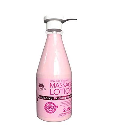 La Palm - Organic Healing Therapy Massage Lotion 24oz (Raspberry Pomegranate)