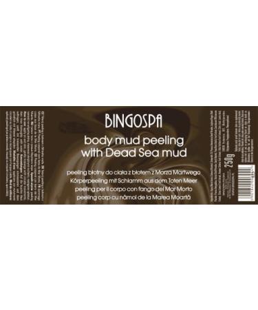 Dead Sea Mud Body Scrub for Oily Skin Cellulite & Stretch Marks - 250g BINGOSPA | International Shipping - Buy Online on GoSupps.com