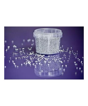 100g Silver Edible 2mm Tiny Sugar Pearls/Balls for Cake Cupcake Sprinkles Dec...
