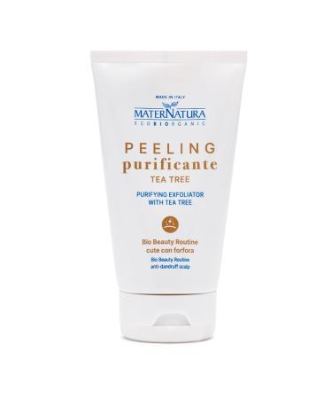 Maternatura, Tea Tree Scalp Scrub for Dandruff, Gentle Exfoliation for Healthy Scalp, Organic Beauty Routine for Dandruff Scalp, Made in Italy - 150 ml