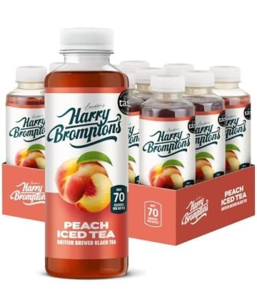 Harry Brompton's London Ice Tea. Made with Real Black Tea and Peach Juice. 70 Calories No Artificial Sweeteners Antioxidant-Rich and High in Vitamin C. 500ml (Pack of 12) by KB