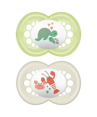 Instructions in foreign language MAM ORIGINAL PEARL MEMORIES pacifier 6+ months Neutral rubber 2 pacifiers