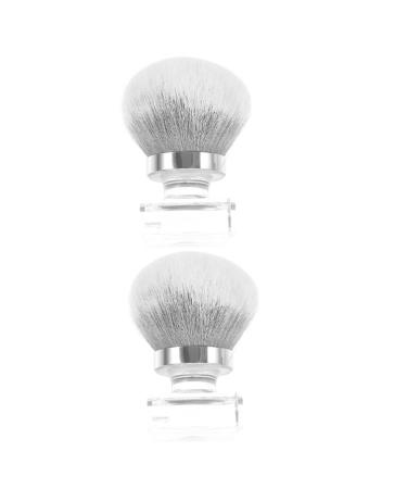Healeved 2 Sets Loose Powder Brush Face Makeup Manicure Brush Nails Cleaning Powder Brushes Setting Powder Brush Powder Foundation Brush Powder Brush for Loose Powder
