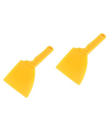 Balacoo 2 Pcs Plastic Honey Spatula Shoveling Honey Tool Practical Beekeeping Tool Open The Cover Suite 20x10.5cm x2pcs Yellowx2pcs