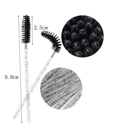 Rofitbest Disposable Crystal Eye Brush - 50pcs Black Mascara & Eyelash Applicator Sticks for Perfect Eye Makeup - Buy Online on GoSupps.com