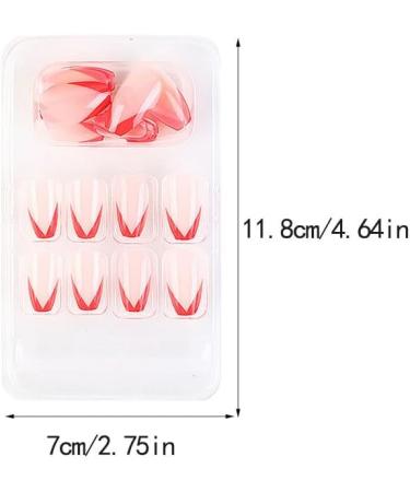 dijiusidy False Nail Perfect Matching Simple to Wear Fingernail Full Coverage Press Type Strong Viscosity Adjustable Paster Type 26 F741 Type 26 F741 - Buy Online on GoSupps.com