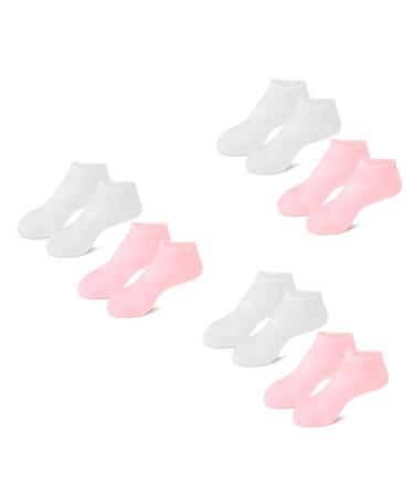 minkissy 6 Pairs Exfoliating Moisturizing Socks Cracked Moisturizing Spa Socks Heel Socks Moisturizing Foot Masks Elastic Boat Socks Pedicure Skin Girl Anti Slip Socks Sebs