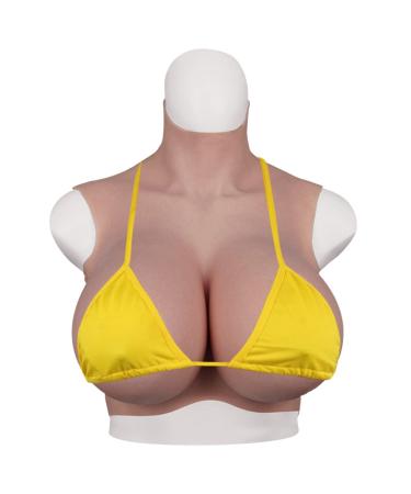 Yuewen Oil-free 8th Generation Grade Silicone Breastplate With Make-up Skin Airbag Silicone Filler H Ivory White