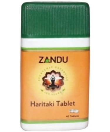 Zandu Haritaki (Harde) Tablets - Pack of 5, 40 Tablets - Buy Online on GoSupps.com