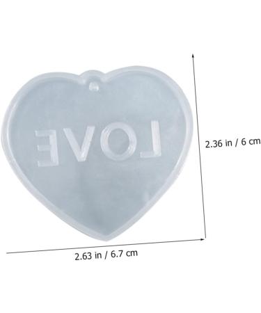VILLCASE 4 Pcs Love Silicone Mold Silicone Keychain Wedding Resin Molds Diy Supply Lovers Bags Supplies As Shownx2pcs 6.7X6cmx2pcs - Buy Online on GoSupps.com