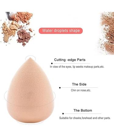 Makeup Sponge Makeup Cosmetic Puff Powder WaterDrop Shape Cosmetic Puff Makeup Sponge Makeup Tool Foundation Sponge for Women Girl Makeup Sponge Holder(Purple) - Buy Online on GoSupps.com