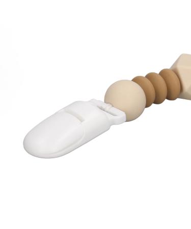 Pacifier Clip for Teething Babies - Safe Material, Small Size Beads, Easy to Grab Design - Gingival Pain Relief Baby Toy Band (Type 3) - Buy Online on GoSupps.com