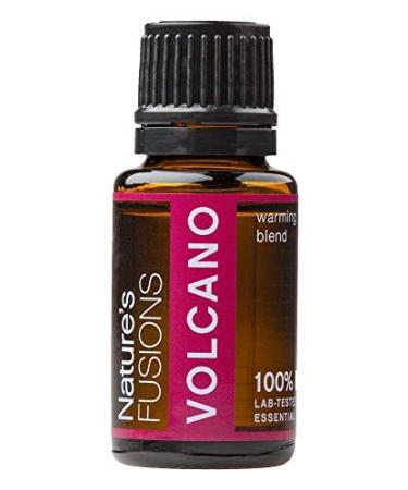Nature's Fusions Volcano 100% Pure and Natural Essential Oil Blend for Aromatherapy and Topical Use .5 Fl Oz (Pack of 1) (15 mL)