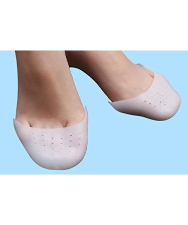 GEOOT 1Pair Soft Silicone Toe Caps for Ballet Pointe Dance Shoes | White | Girls & Women - Buy Online on GoSupps.com