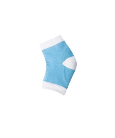 FRCOLOR 1Pair Forte Natural Fiber Cotton Fabric Foot Care Products Comfortable Socks feet Care Sky Blue Socks Feet Heel Socks Antichapping Socks Whitening Socks Anti Cracked feet Gel medium
