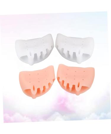 Toe Separators 2 Pairs Gel Straightener & Stretcher Set for Bunions - 4pcs - Buy Online on GoSupps.com