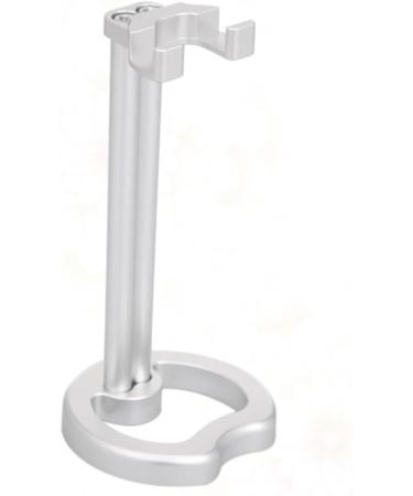PopetPop Safety Razor Holder Stand Set - Double Razor Brush Holder for Men - 2pcs Silver 6x6x12.5cm - Buy Online on GoSupps.com